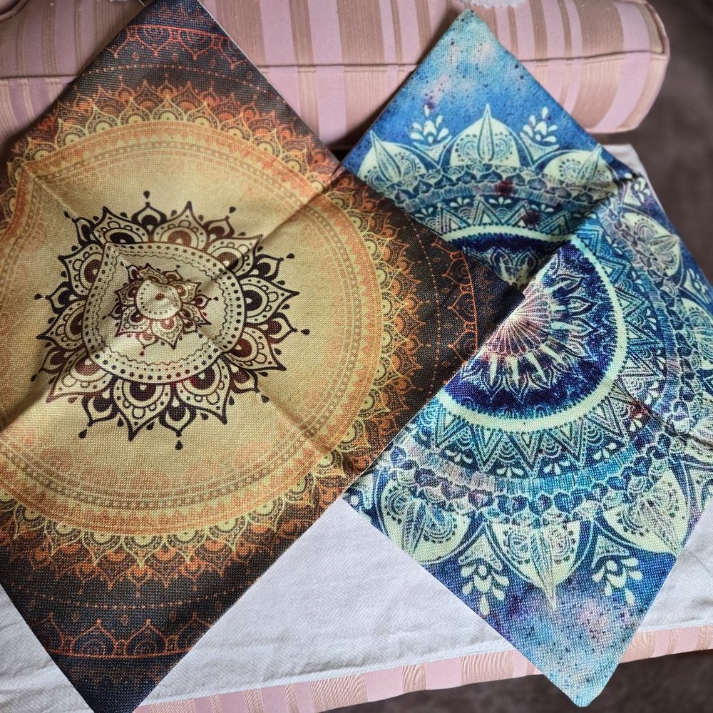17" Mandala Throw Pillow Covers set of 2. NWOT
